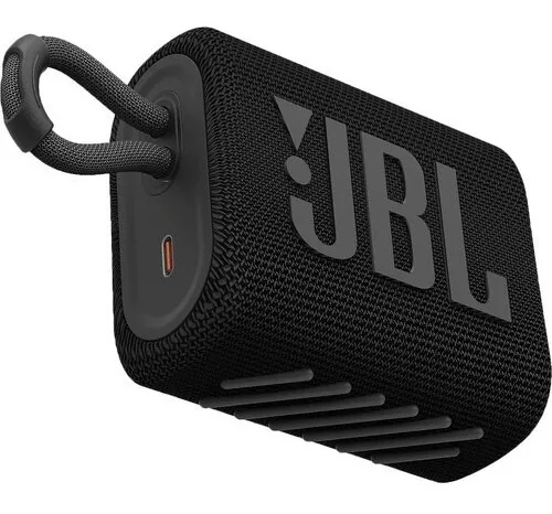 Bocina JBL Go 3 JBLGO3 portátil con bluetooth waterproof negra 127V